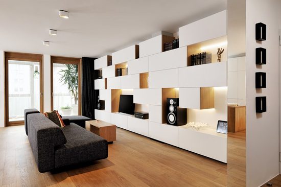 白色木質完美搭配 100㎡簡約歐式公寓
