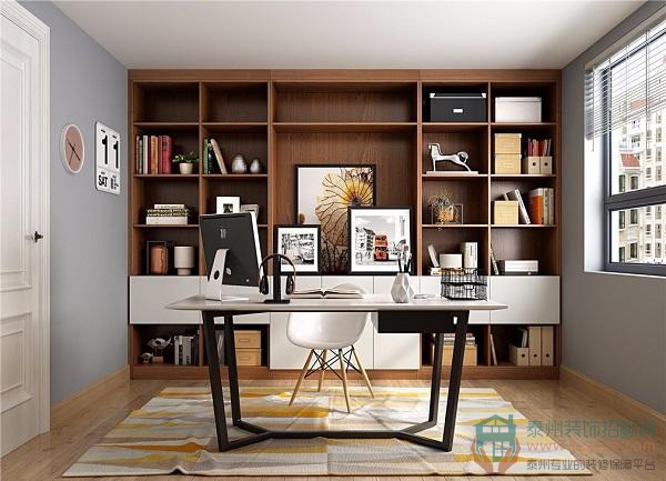 書房與臥室用書柜隔斷 獨立工作空間立顯